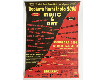 Rocková Horní lhora 2000 - Originální koncertní plakát (A2)