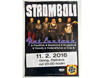 Stromboli - Fiat lux tour 2016 - Originální koncertní plakát (A2)