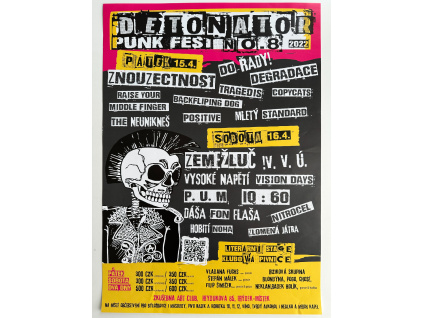 23231 1 detonator punk fest no8 2022 originalni koncertni plakat a2