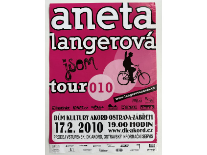 Aneta Langerová - tour 010 - Originální koncertní plakát (A2)