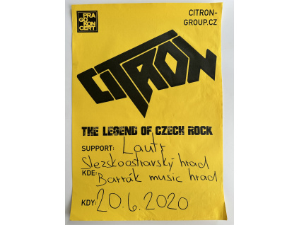 Citron - Originální koncertní plakát (A2)