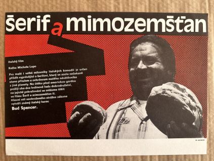 Šerif a mimozemšťan - Filmový plakát / Fotoska / Slepka (cca A4)