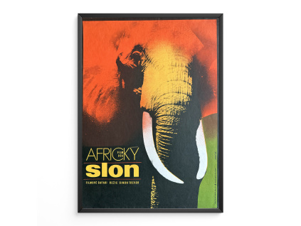 Africký slon - Filmový plakát (A3)