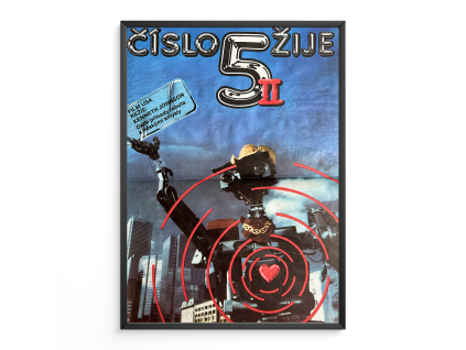 Číslo 5 žije II - Filmový plakát (A3)