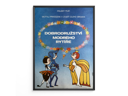 Dobrodružství modrého rytíře - Filmový plakát (A3)