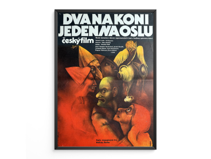8303 2 dva na koni jeden na oslu filmovy plakat a3
