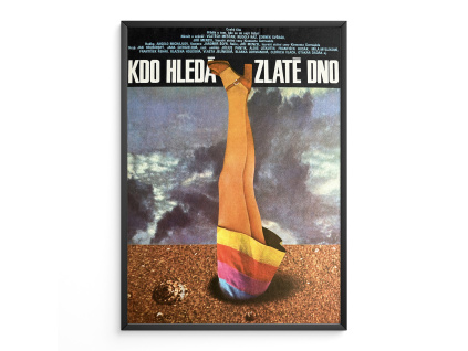 Kdo hledá zlaté dno - Verze 2 - Filmový plakát (A3)