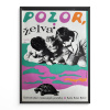 15650 2 pozor zelva filmovy plakat a3