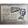 Siréna - Filmový plakát / Fotoska / Slepka (cca A4)