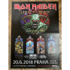 Iron Maiden - Praha 2018 - Originální koncertní plakát (A1)