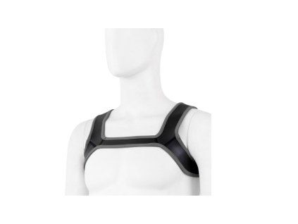 309 b1e768a4 62d8 11ef 9f69 d64e03783b49 harness neoprene shoulder strap chest belt black grey photoroom