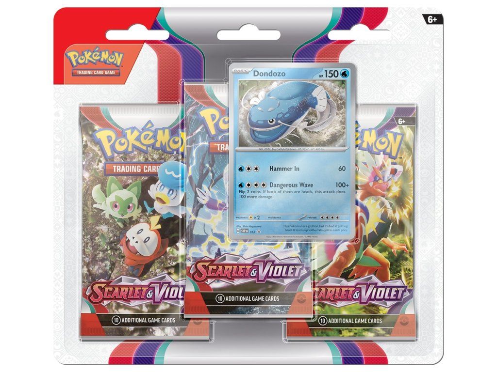 pokemon tcg sv01 3 pack blister dondozo