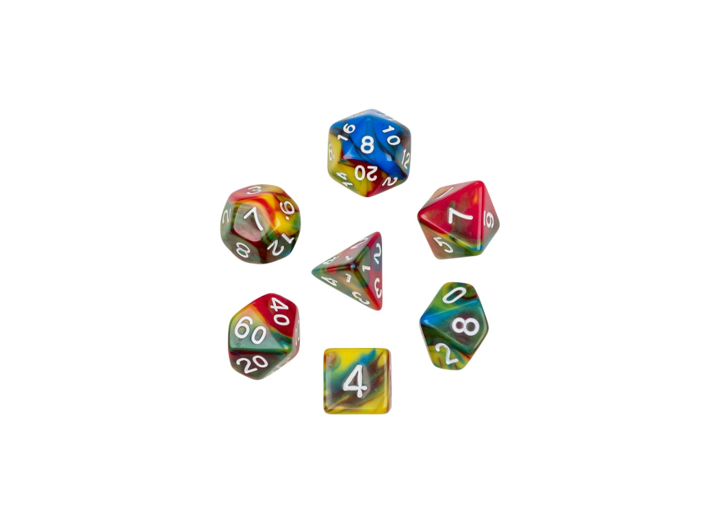 sada 7 kostek 16mm pro rpg oblivion multicolored 7796