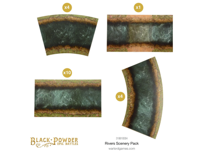 rivers scenery pack sada vodnich toku pro wargaming