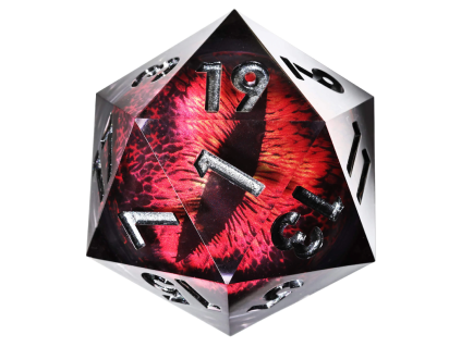 kostka d20 dragon eye