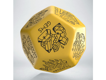treasure generator die yellow black