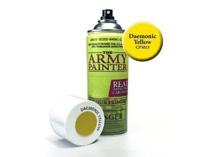 the army painter colour primer daemonic yellow