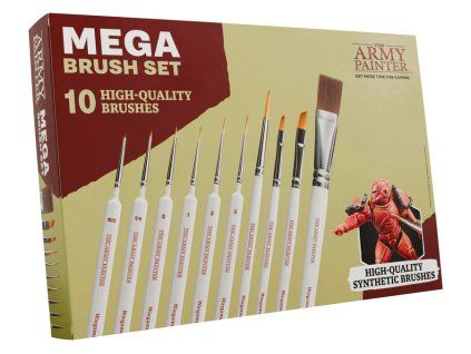 army painter wargames mega brush set 4