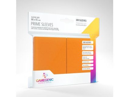 obaly na karty gamegenic prime orange 100 ks