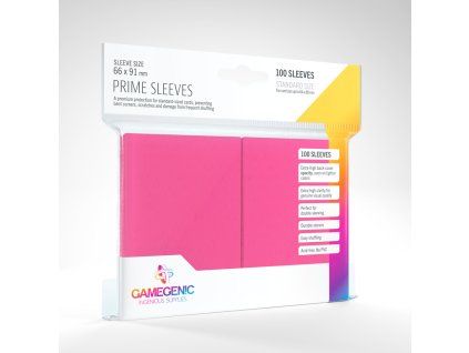obaly na karty gamegenic prime pink 100 ks