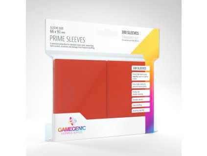 obaly na karty gamegenic prime red 100 ks