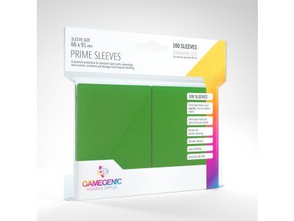 obaly na karty gamegenic prime green 100 ks