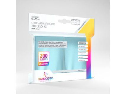 obaly na karty gamegenic prime sleeves value pack 200 ks clear