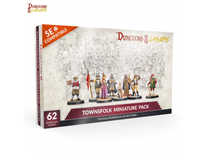 dungeons lasers townsfolk minature pack