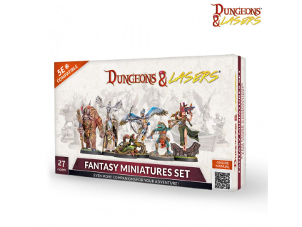 dungeons lasers fantasy miniatures set
