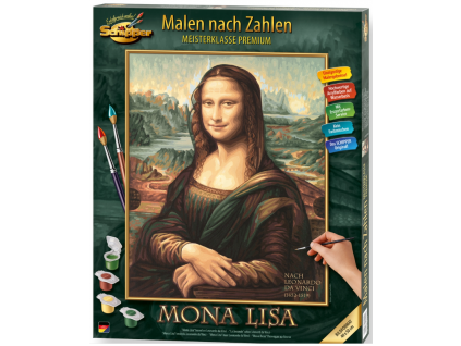 malovani podle cisel mona lisa 40 x 50 cm