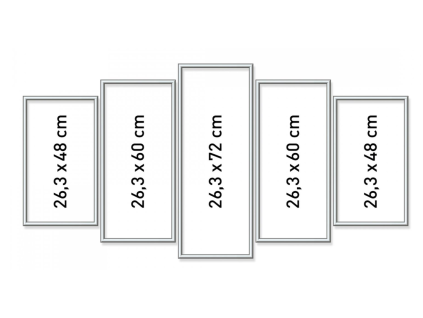 malovani podle cisel hlinikovy ram polyptych stribrny 5