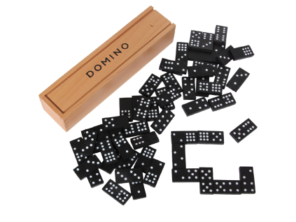 domino v drevene krabicce velke