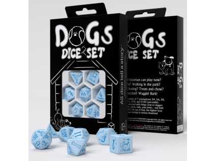 sada 7 kostek dogs dice set max sdog02