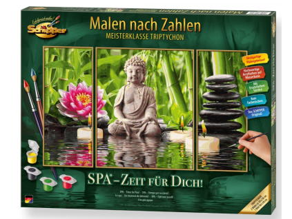 malovani podle cisel spa cas pro tebe spa zeit fur dich triptych
