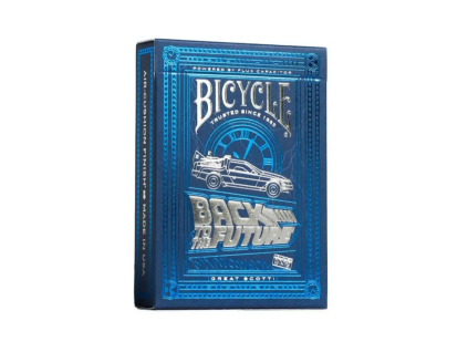 bicycle playing cards back to the future