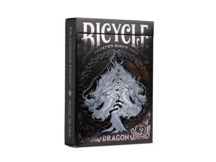 bicycle playing cards black dragon