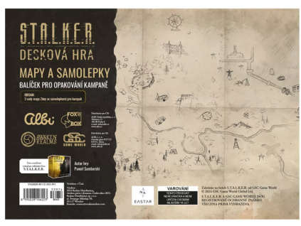 s t a l k e r sada nahradnich samolepek a map