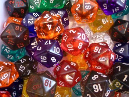 Kostka průhledná D20 - 29620