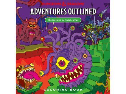 dungeons dragons rpg outlined coloring book