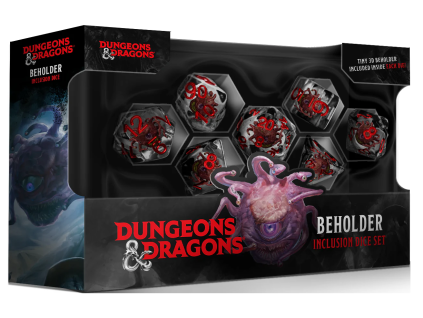 sada 7 kostek dungeons dragons beholder inclusion dice set 2