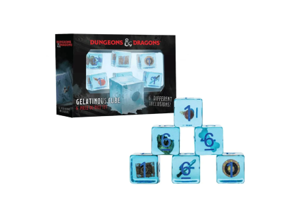 sada 6 d6 dungeons dragons gelatinous cube dice set