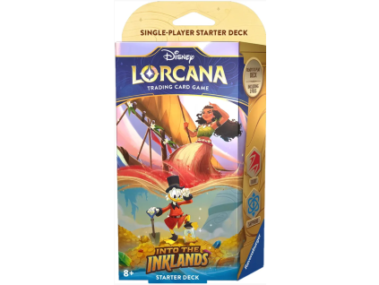 disney lorcana tcg into the inklands starter deck ruby sapphire