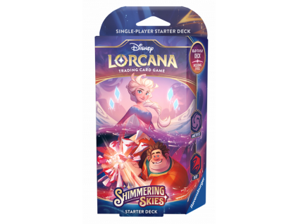 disney lorcana tcg shimmering skies starter deck amethyst ruby