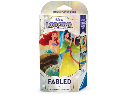disney lorcana tcg fabled starter deck emerald ruby