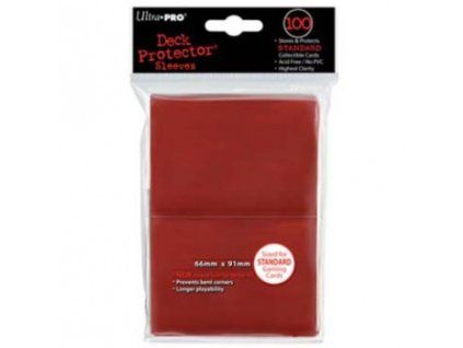 obaly na karty ultra pro standard card game 100 ks red