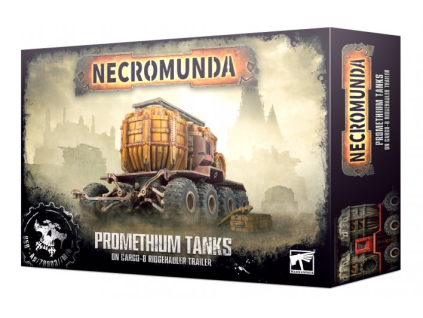 necromunda promethium tanks on cargo 8 trailer