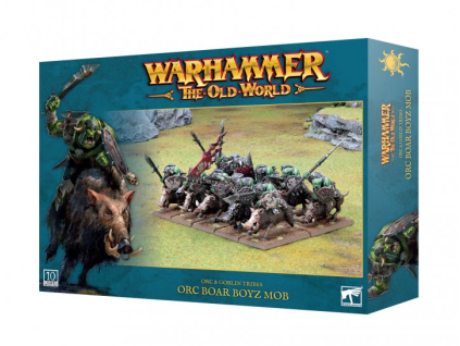 warhammer the old world orc and goblin tribes orc boar boyz mob