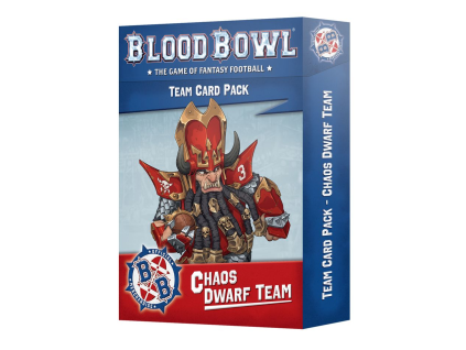 chaos dwarf blood bowl team card pack