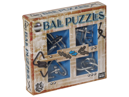 kovovy hlavolam ball puzzles modra 473203 2
