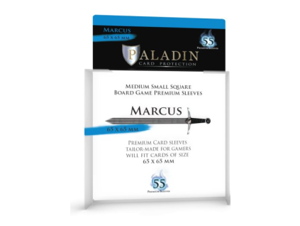 obaly na karty paladin marcus 65 x 65 mm 55 ks clear